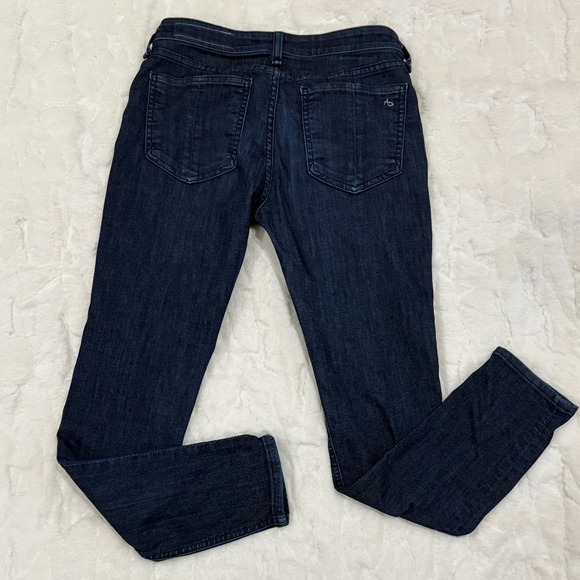 Rag & Bone Skinny Jeans Size 25 Dark Blue Denim - Picture 2 of 6